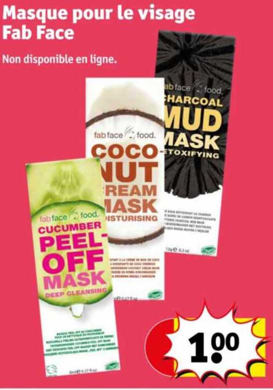 masque pour le visage fab face