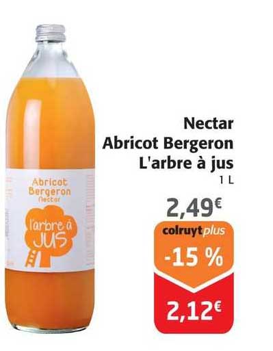 nectar abricot bergeron l'arbre à jus
