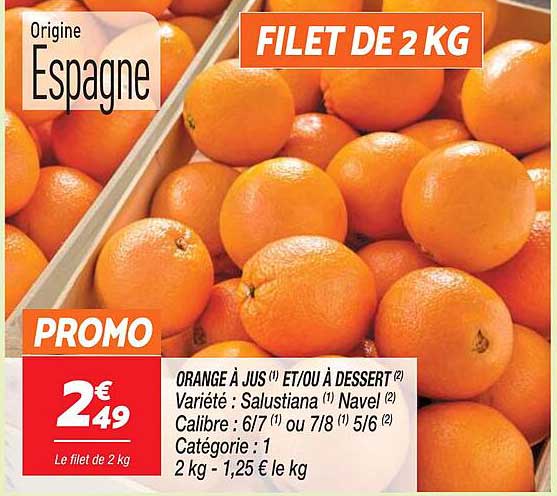 orange à jus et/ou à dessert