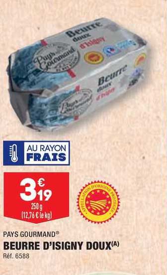 pays gourmand beurre d'isigny doux