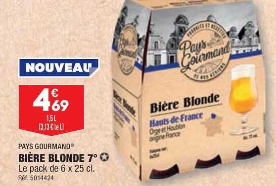 pays gourmand bière blonde 7°