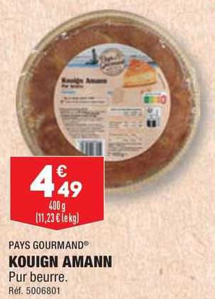 pays gourmand kouign amann pur beurre