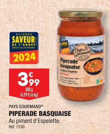 pays gourmand piperade basquaise