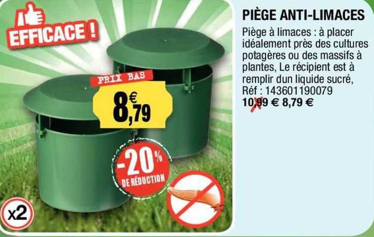piège anti-limaces