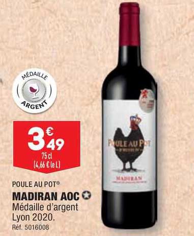 poule au pot madiran aoc médaille d'argent lyon 2020