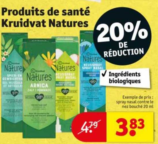 produits de santé kruidvat natures