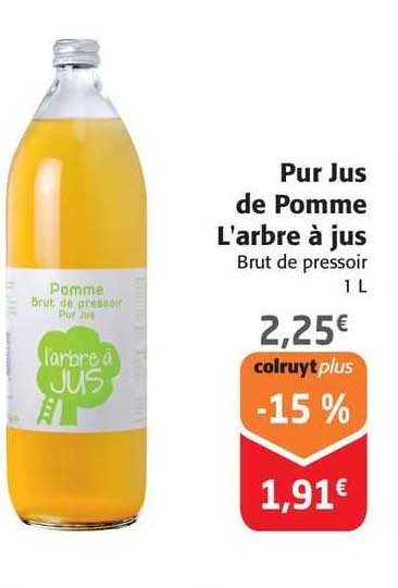 pur jus de pomme l'arbre à jus