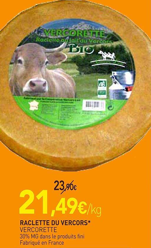 raclette du vercors vercorette