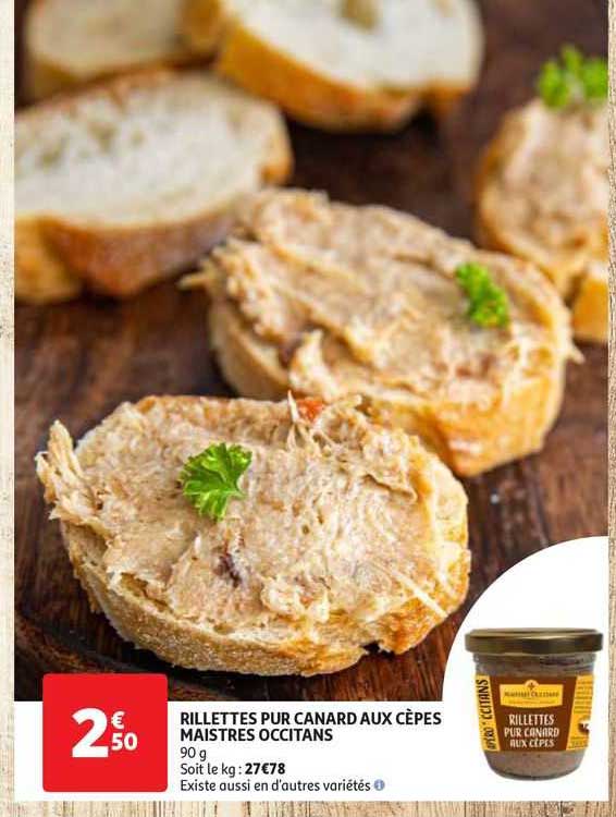 rillettes pur canard aux cèpes maistres occitans