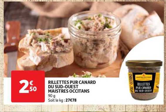 Rillettes Pur Canard Du Sud-ouest Maistres Occitans