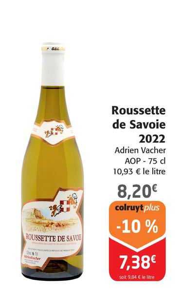 roussette de savoie 2022 adrien vacher aop