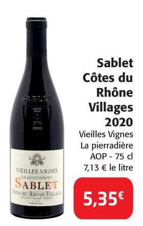 Sablet Côtes Du Rhône Villages 2020