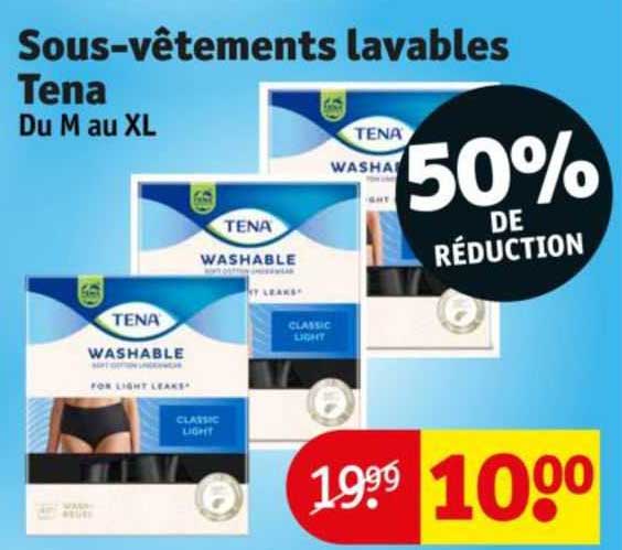 sous-vêtements lavables tena