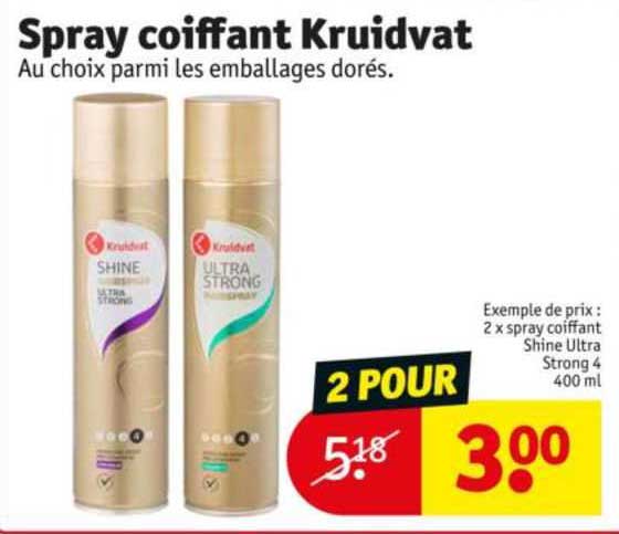 spray coiffant kruidvat