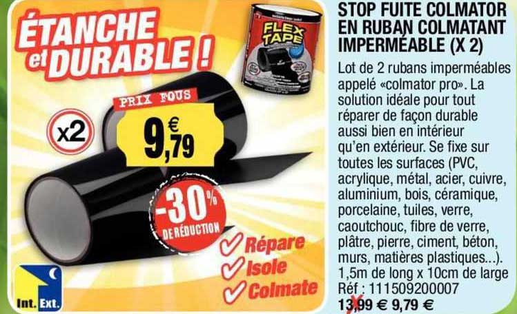 stop fruit colmator en ruban colmatant imperméable (x 2)