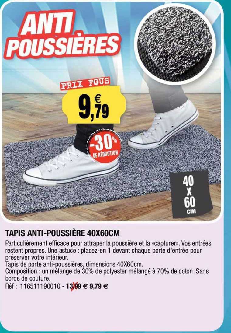 tapis anti-poussière 40x60cm