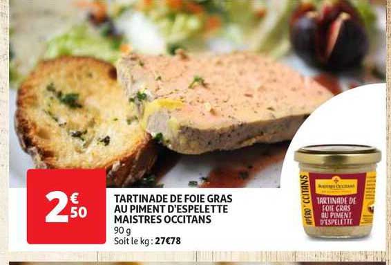 tartinade de foie gras au piment d'espelette maistres occitans