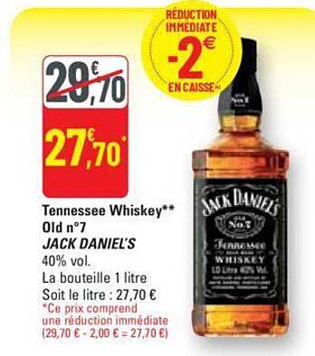 tennessee whiskey old n°7 jack daniel's
