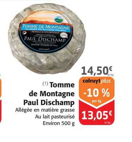 Tomme De Montagne Paul Dischamp