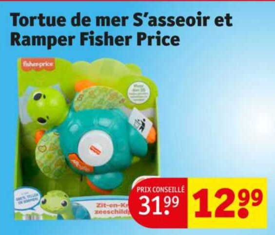 tortue de mer s'asseoir et ramper fisher price