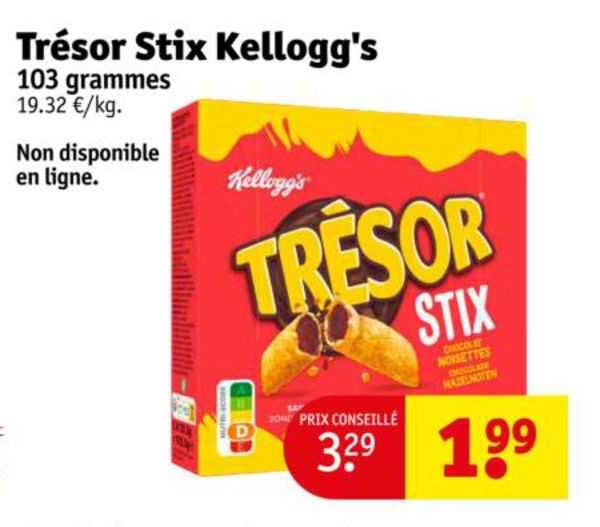 trésor stix kellogg's