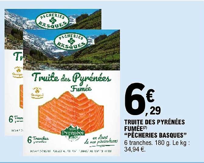 truite des pyrénées fumée "pêcheries basques"