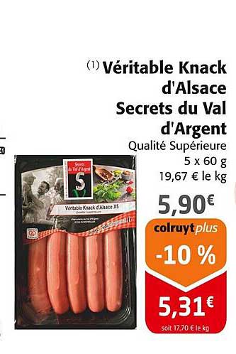Véritable Knack D'alsace Secrets Du Val D'argent