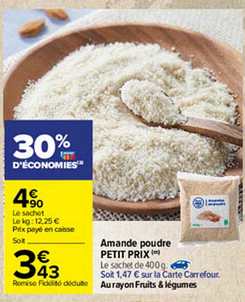 amande poudre petit prix