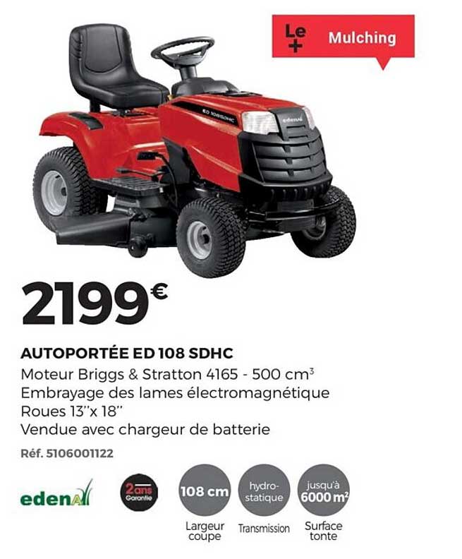 autoportée ed 108 sdhc edena