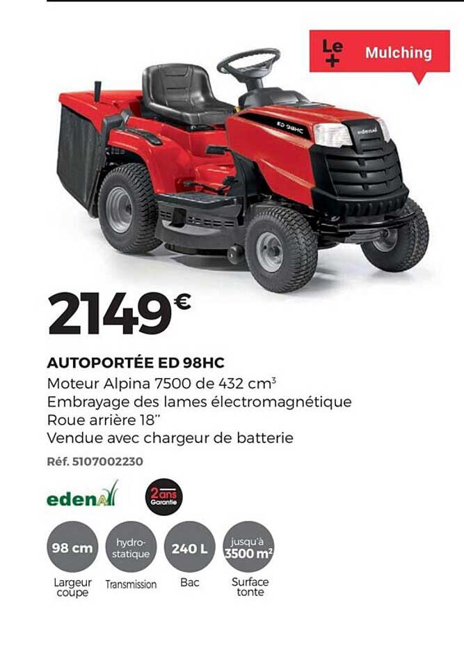 Autoportée Ed 98hc Edena