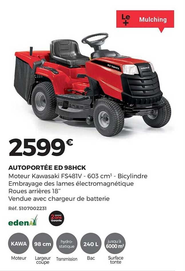 autoportée ed 98hck edena