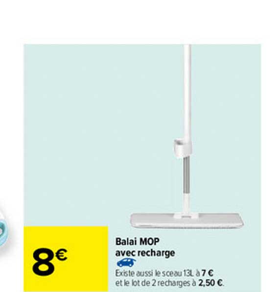 balai mop avec recharge