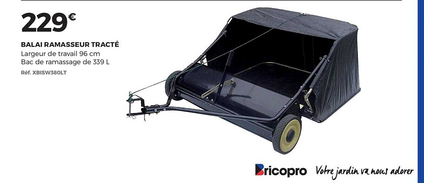 balai ramasseur tracté