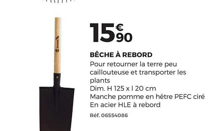 Bêche à Rebord