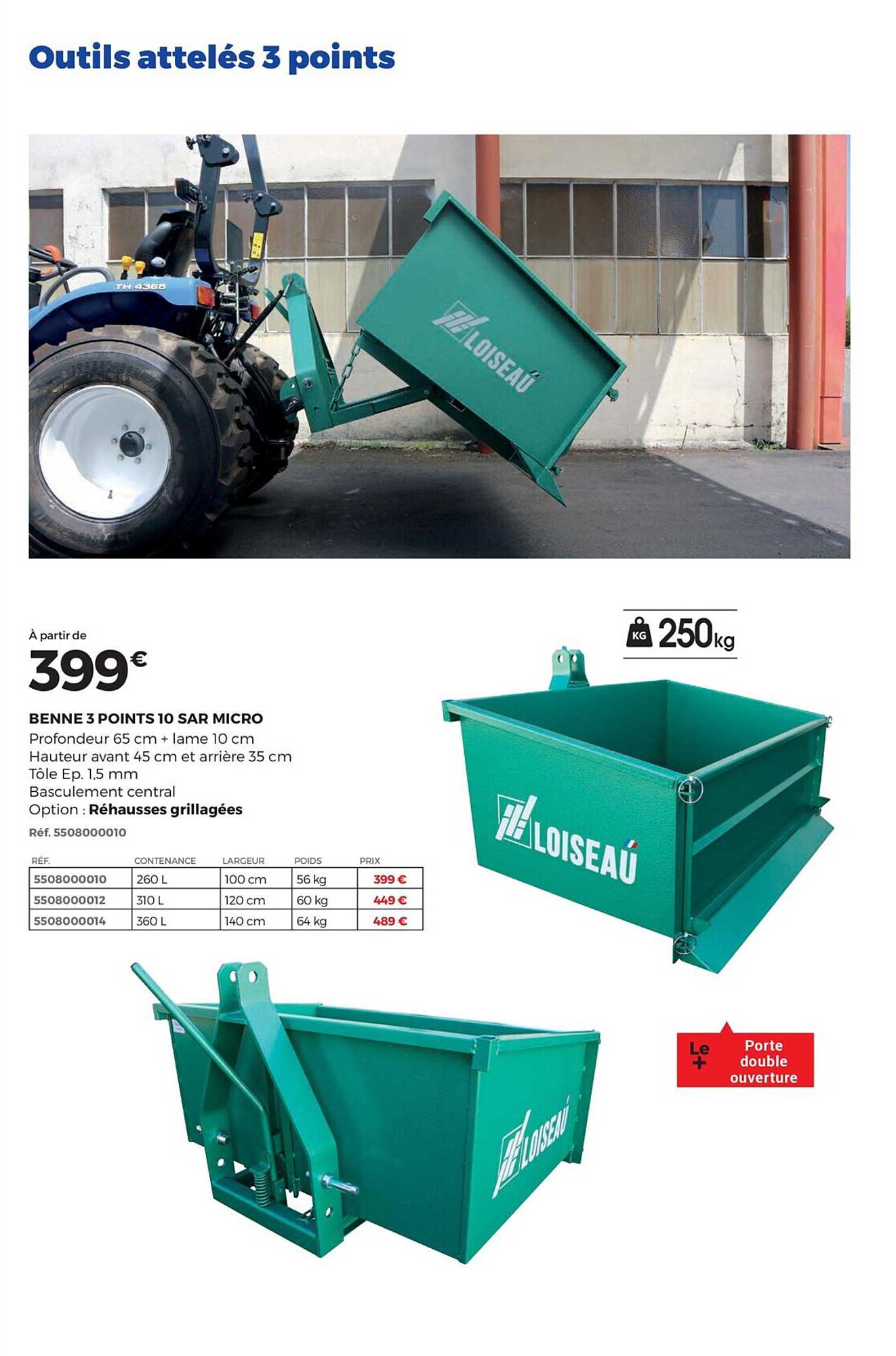 Benne 3 Points 10 Sar Micro