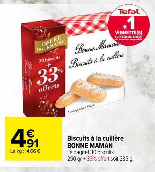 biscuits à la cuillère bonne maman