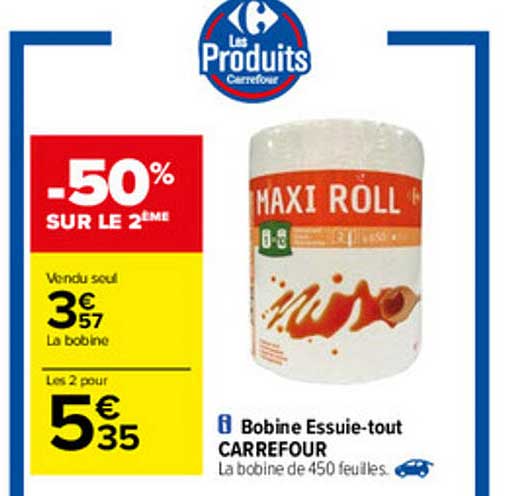 bobine essuie-tout carrefour
