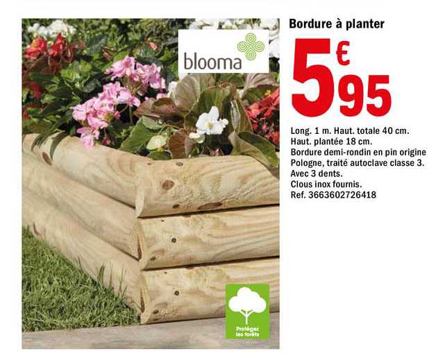 bordure à planter blooma