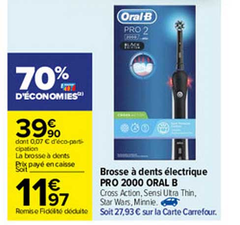 Brosse à Dents électrique Pro 2000 Oral B