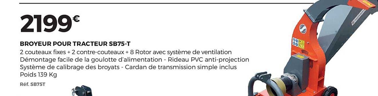 Broyeur Pour Tracteur Sb75 T