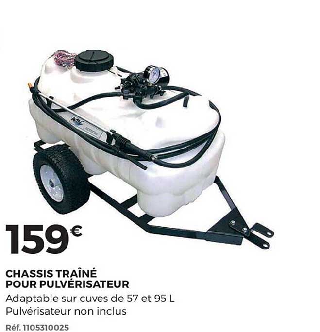 chassis traîné pour pulvérisateur