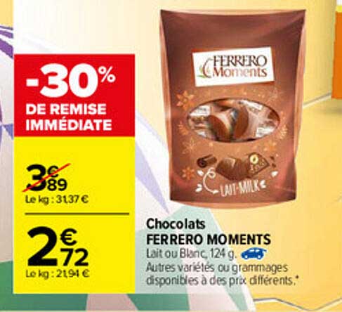 Chocolats Ferrero Moments