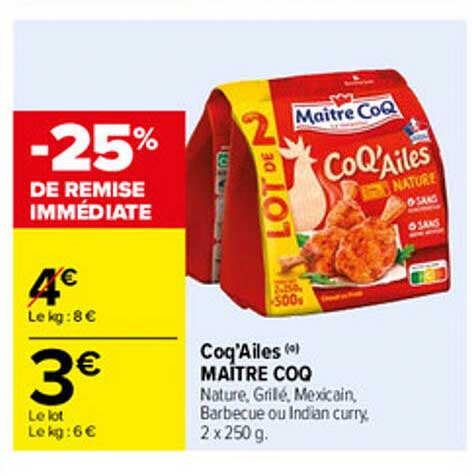 coq'ailes maître coq