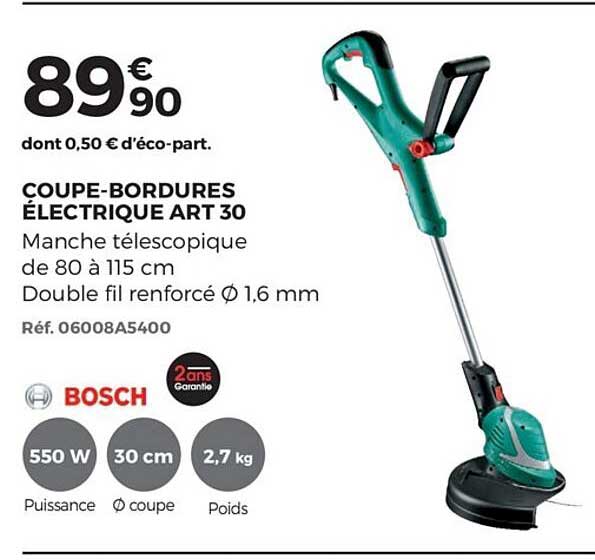 coupe bordures électrique art 30 boch