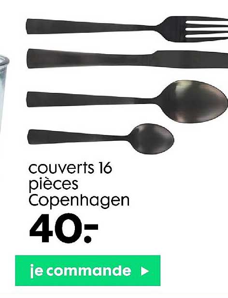 couverts 16 pièces copenhagen