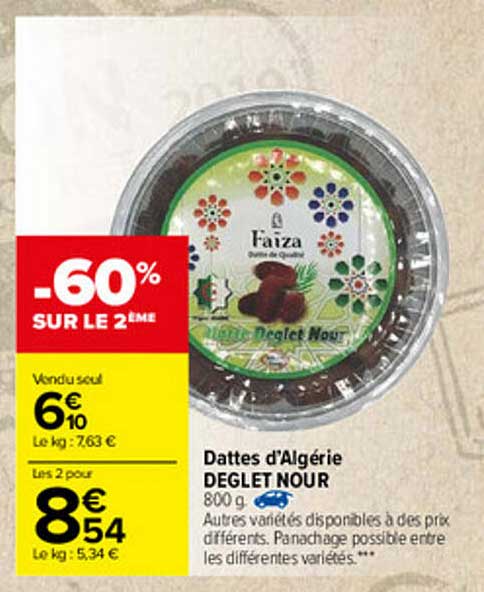 dattes d'algérie deglet nour