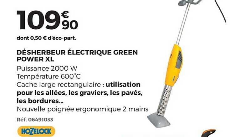 désherbeur électrique green power xl hozelock