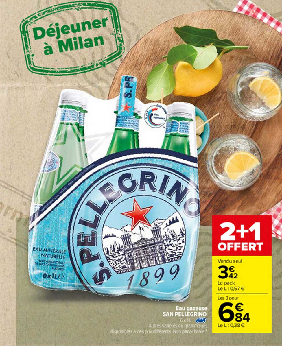 eau gazeuse san pellegrino