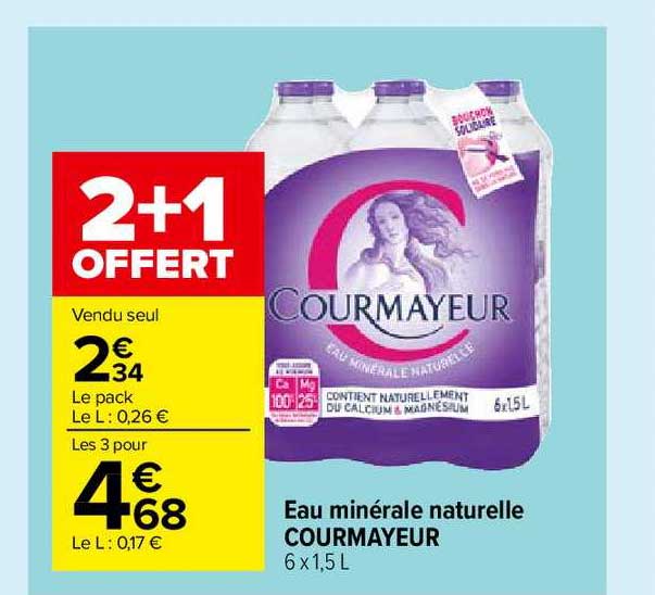 Eau Minérale Naturelle Courmayeur