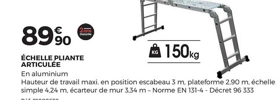 échelle pliante articulée